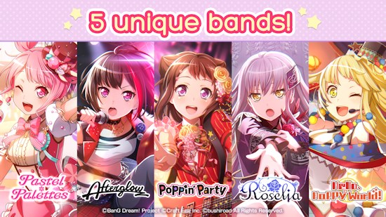 BanG Dream! Girls Band Party now live worldwide