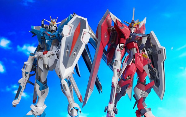 Metal Robot Spirits Rising Freedom and Immortal Justice Gundam