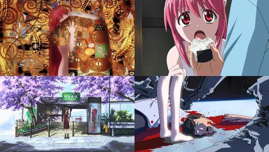 Download A scene from the anime, Elfen Lied.