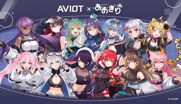 AVIOT announce collaboration earbuds with KazunaAI and Aogiri High School