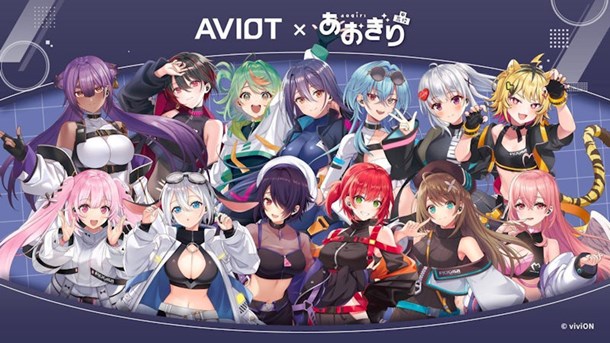 AVIOT announce collaboration earbuds with KazunaAI and Aogiri High School