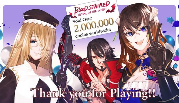 BloodStained sells over 2 million copies worldwide