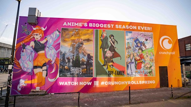 Crunchyroll creates 14 metre high mural in London