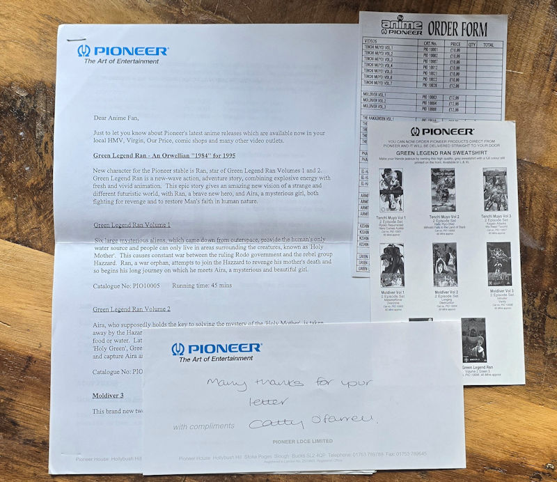 Pioneer Correspondence