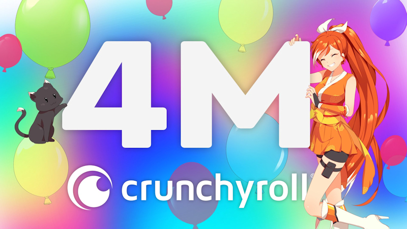 Crunchyroll hits 4 million subscribers