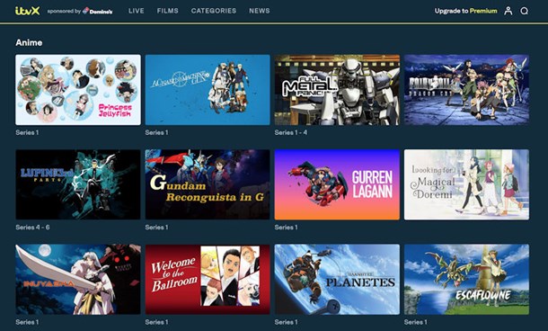 itvX Launch their Anime Collection