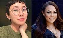 Demon Slayer voice actors Christine Marie Cabanos and Maela Lee attending MCM Birmingham