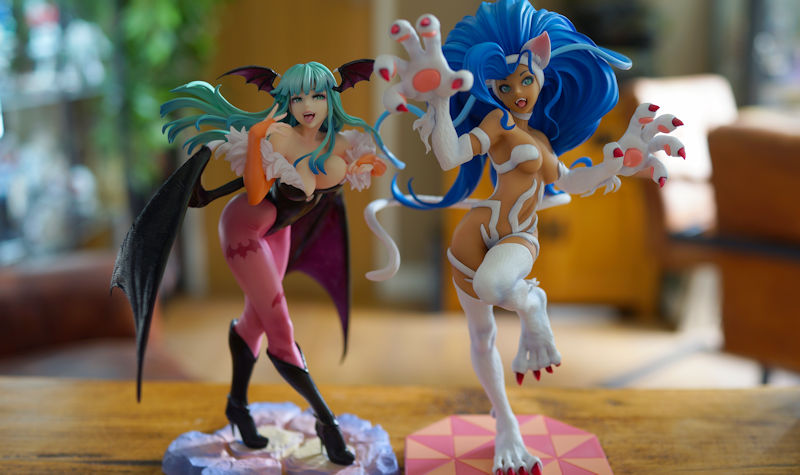 Felicia and Morrigan from Darkstalkers