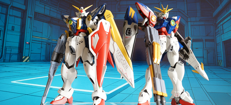 Wing Gundam and Wing Gundam Zero